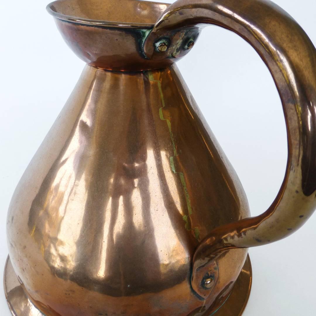 English Copper One Gallon Measure, Stephen Keeff In Good Condition For Sale In Ambler, PA