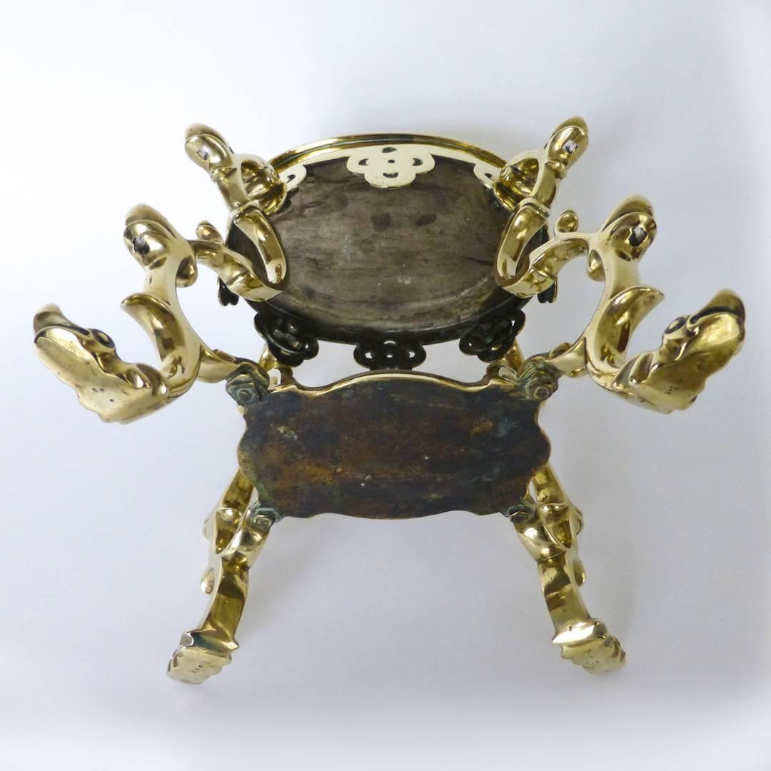 18th Century German ‘Nuremberg’ Silver Form Brass Epergne, circa 1730 For Sale 5