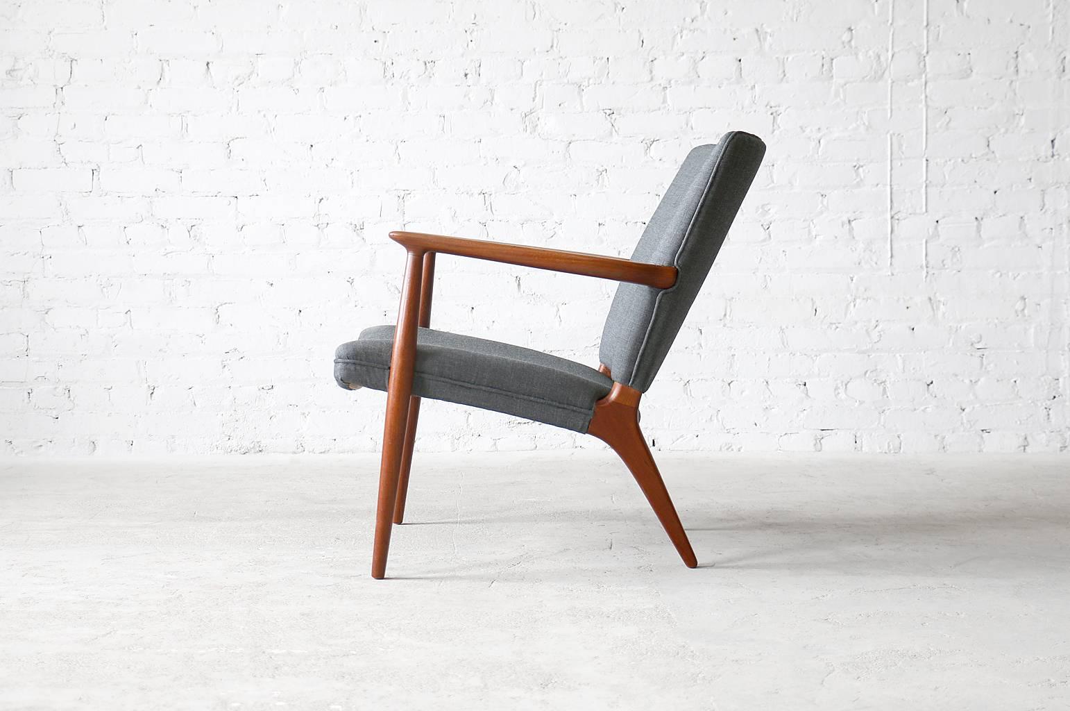 Jacob Kjær Rare Teak Easy Chair Danish Vintage Modern In Good Condition For Sale In Winnipeg, Manitoba