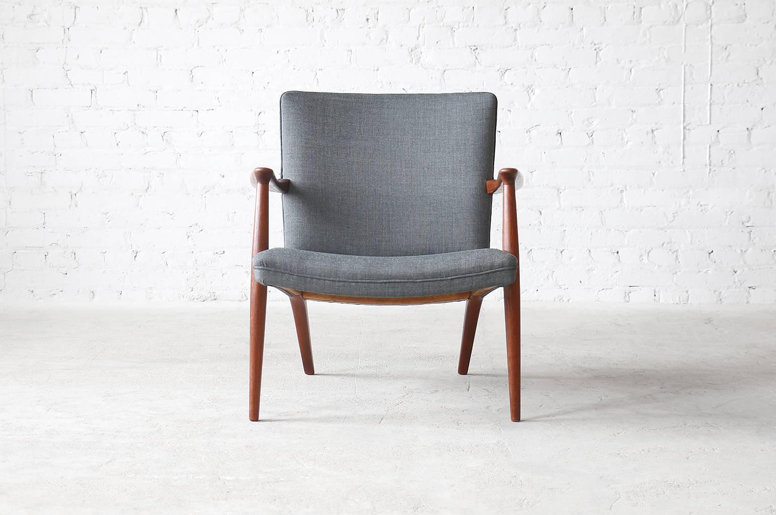 20th Century Jacob Kjær Rare Teak Easy Chair Danish Vintage Modern For Sale