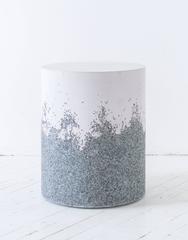 Lavender Cement and Crushed Glass Drum by Fernando Mastrangelo