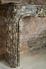 Louis XV Period Brown Marble Fireplace