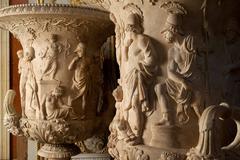 Paire de magnifiques et grands vases Médicis du XIXe siècle