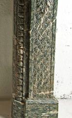 Louis XV Green Marble Fireplace