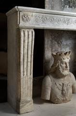 Louis XVI Fireplace in White Marble