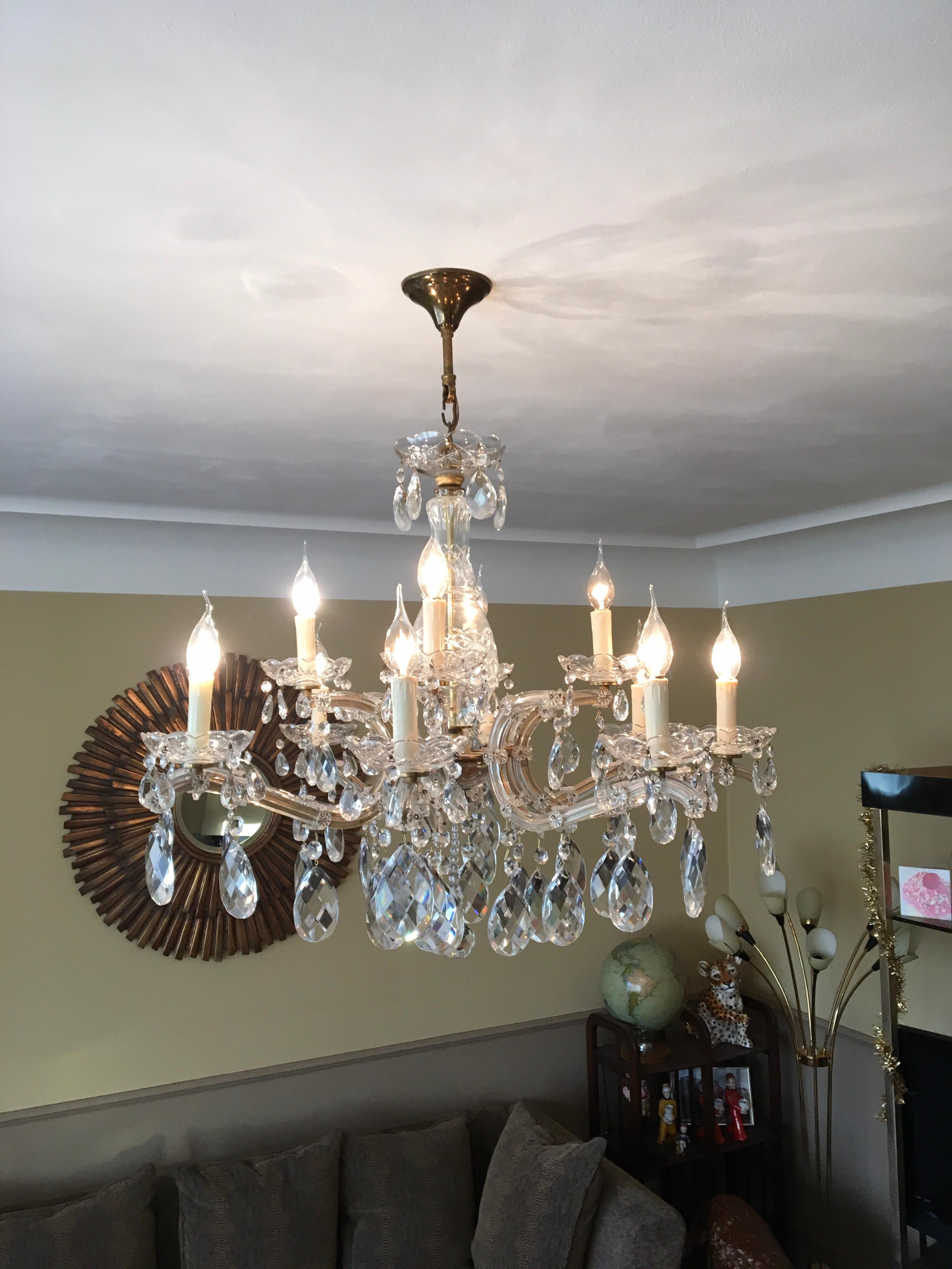 vintage crystal chandeliers