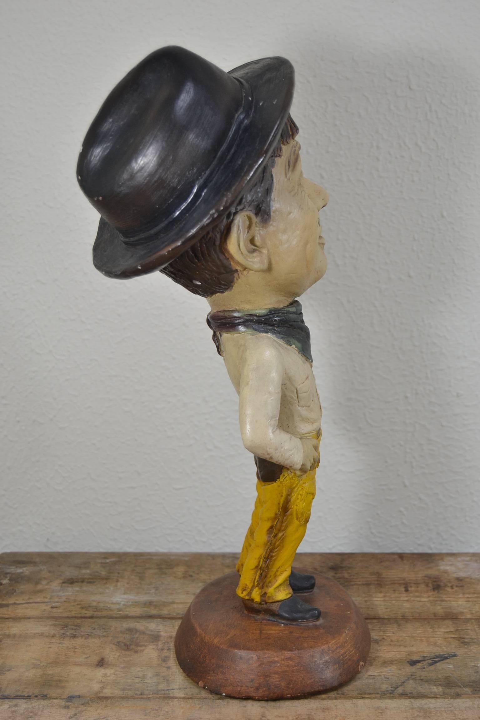 Country Vintage Esco Statue Will Rogers, 1972 For Sale