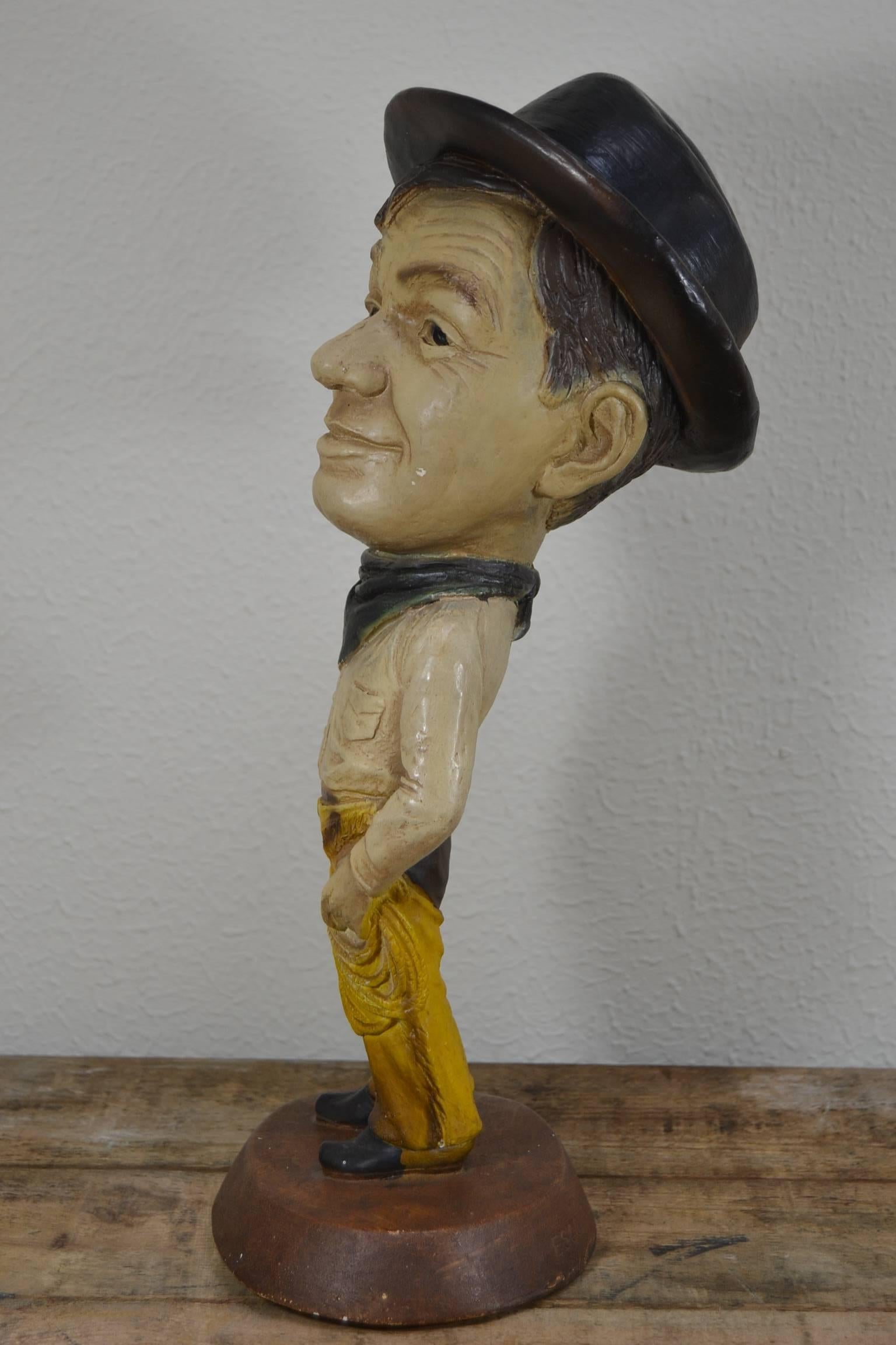 20th Century Vintage Esco Statue Will Rogers, 1972 For Sale