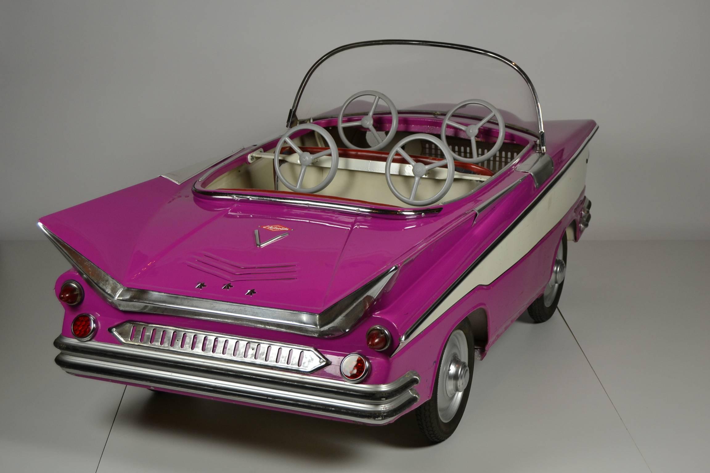 Hand-Crafted Sweet Sixties Convertible Buick Carousel Car