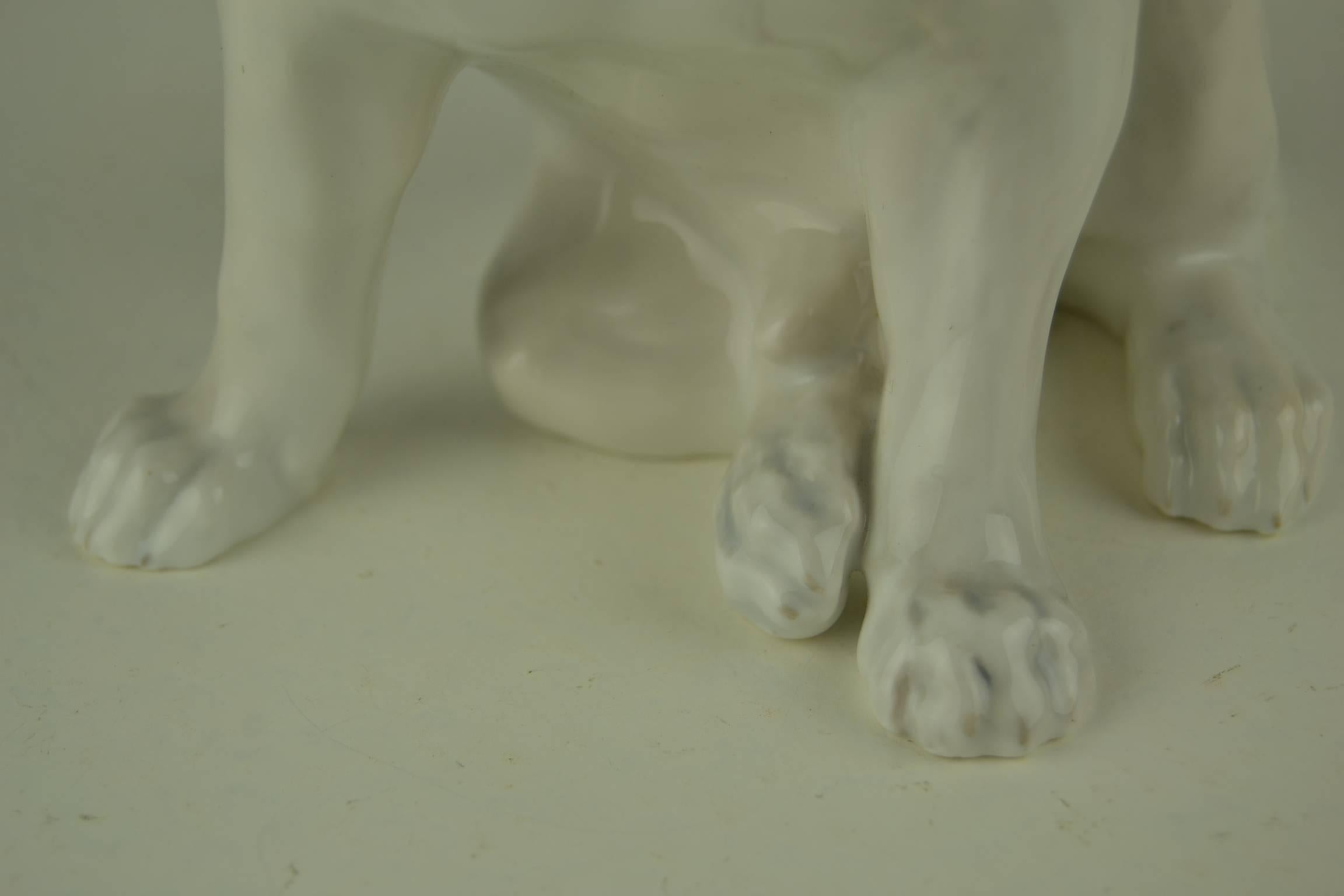 Royal Copenhagen French Bulldog designed by Knud Kyhn in 1908 In Excellent Condition In Retie, BE