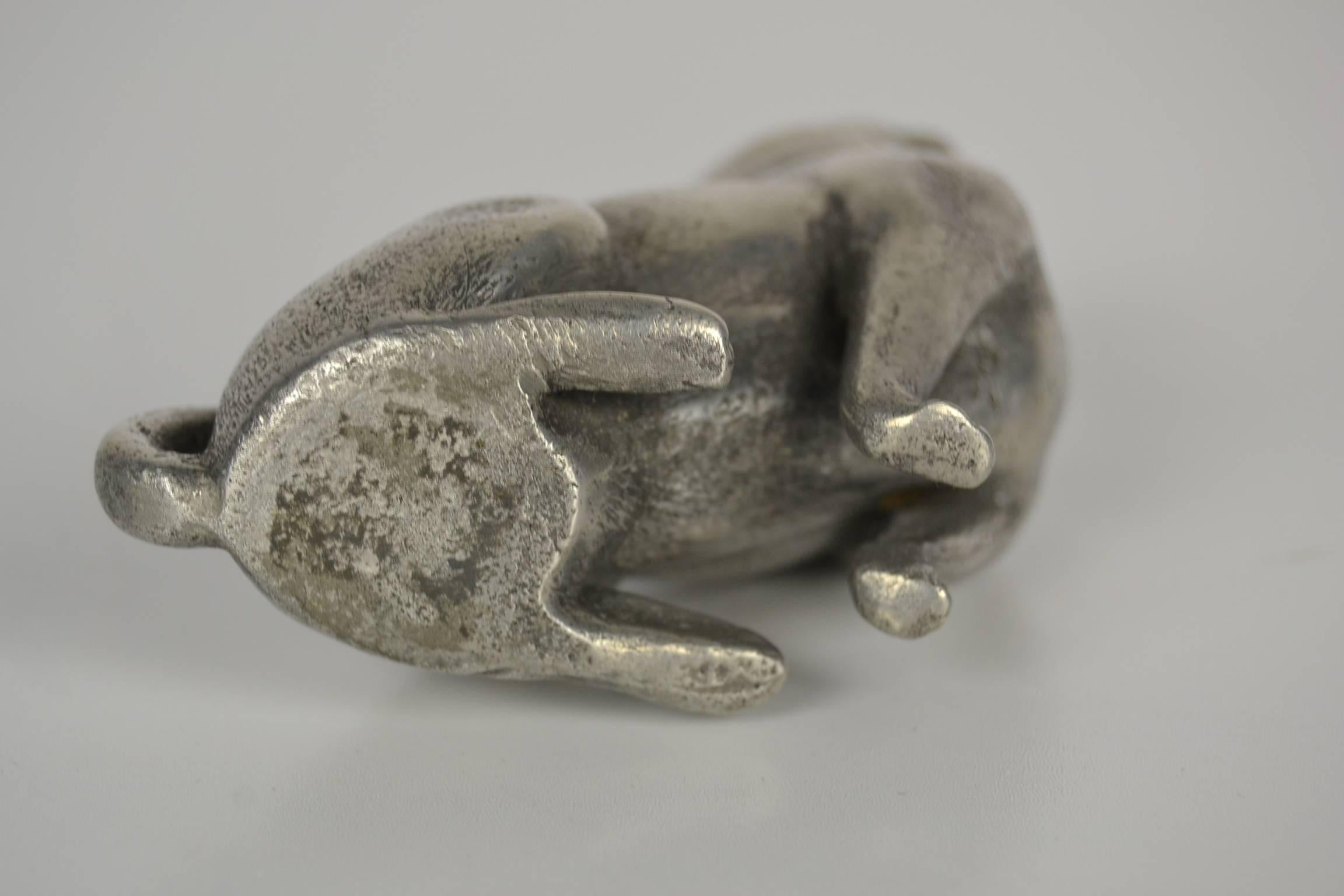 Metal 19th Century Pounce Pot Pug