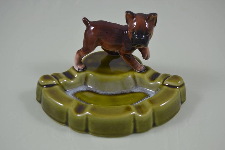 Porcelain Ashtray with Dog Made in Japan For Sale at 1stdibs
