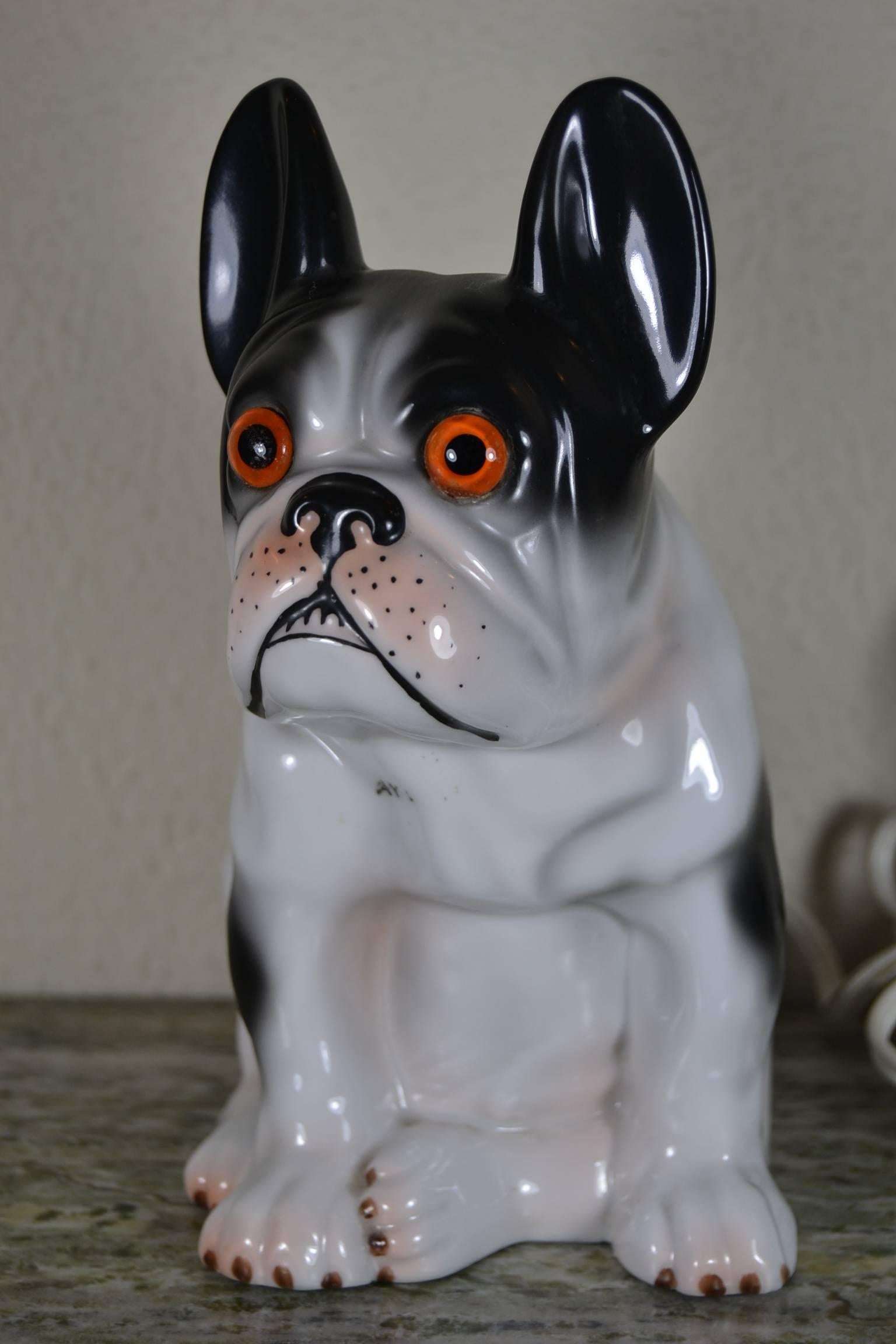 Vintage Parfüm Lampe Französisch Bulldogge (Europ�äisch)