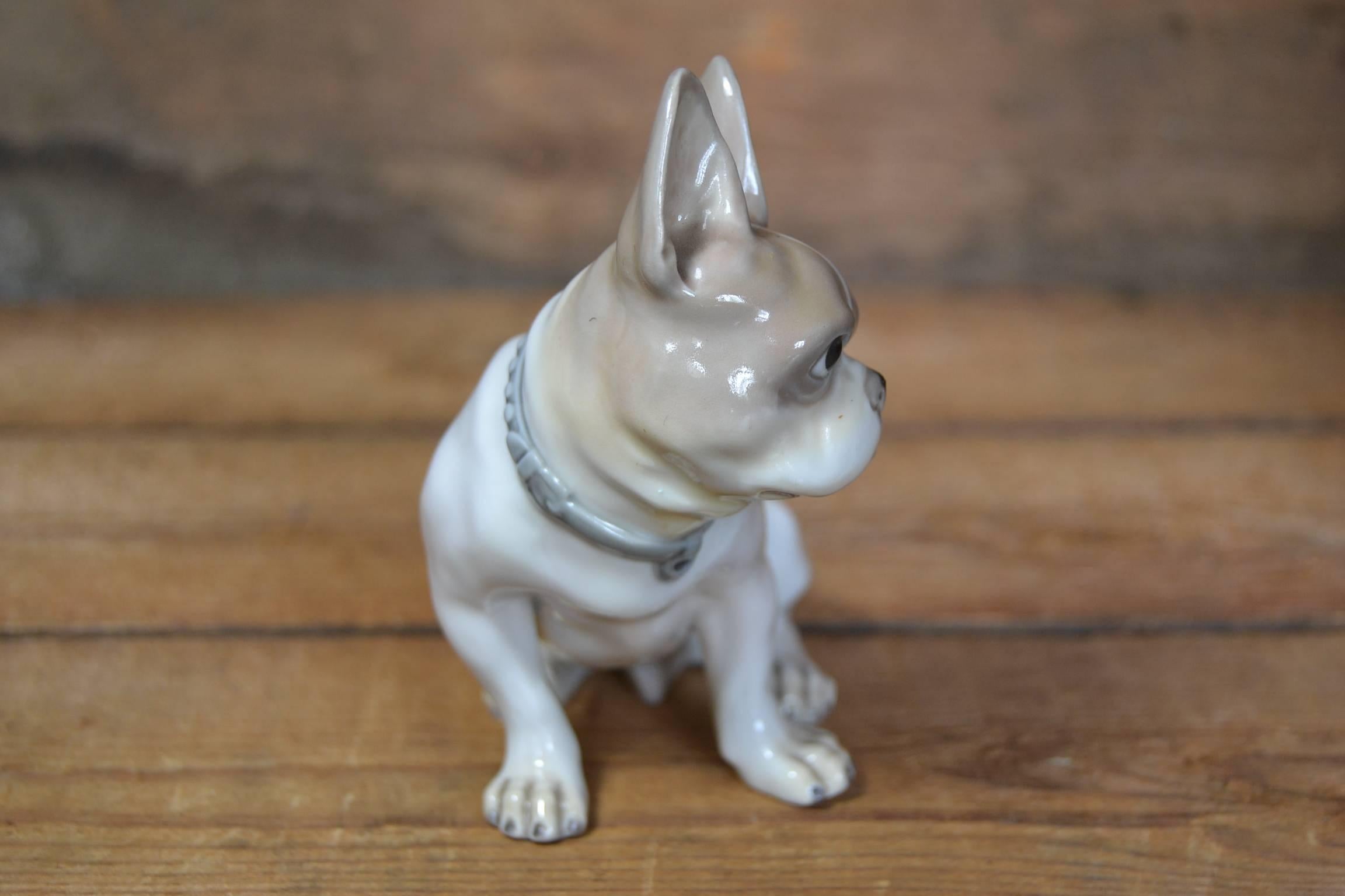 vintage bulldog figurine