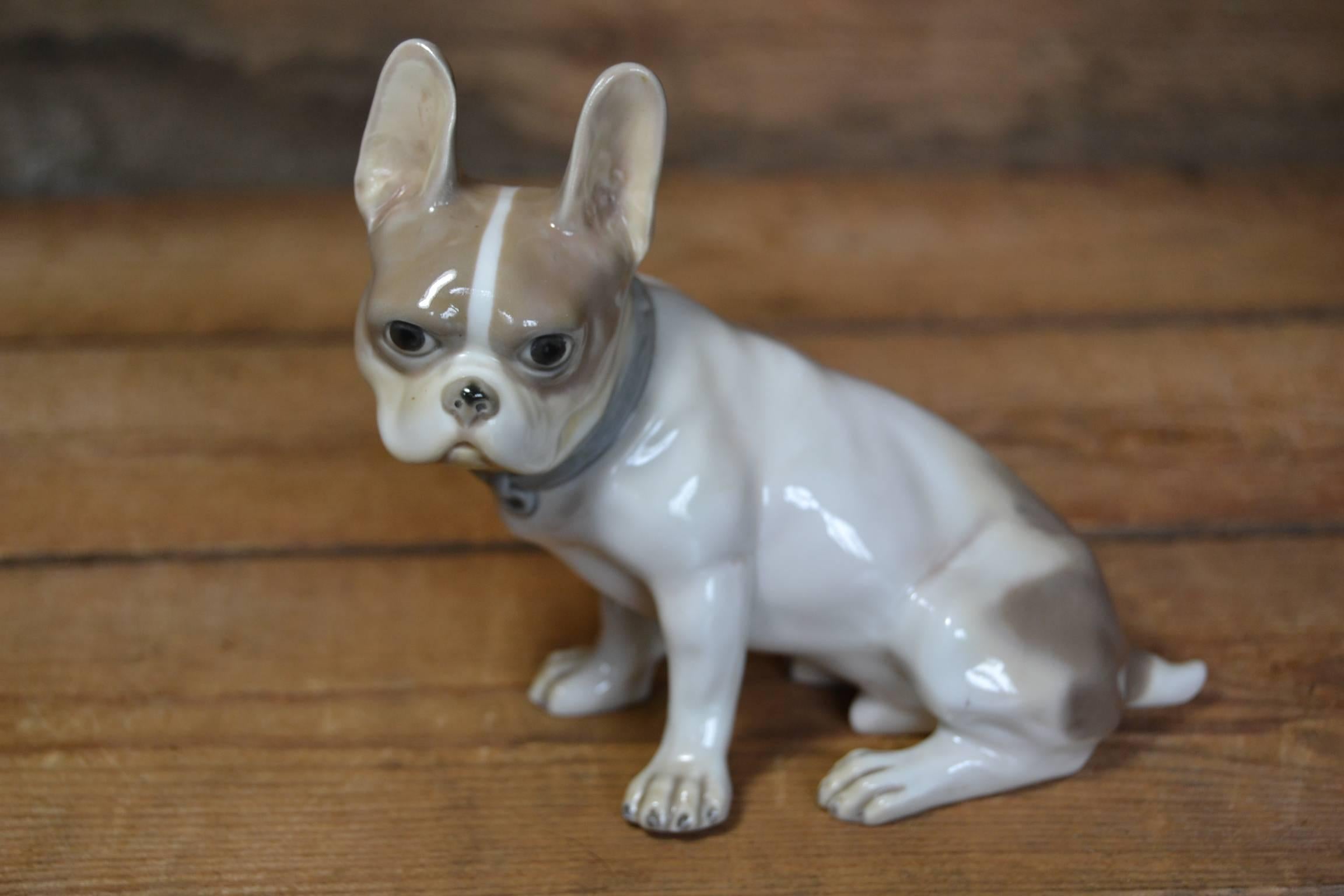 Porcelain Bulldog Figurine by Goebel Germany , Art Deco  4