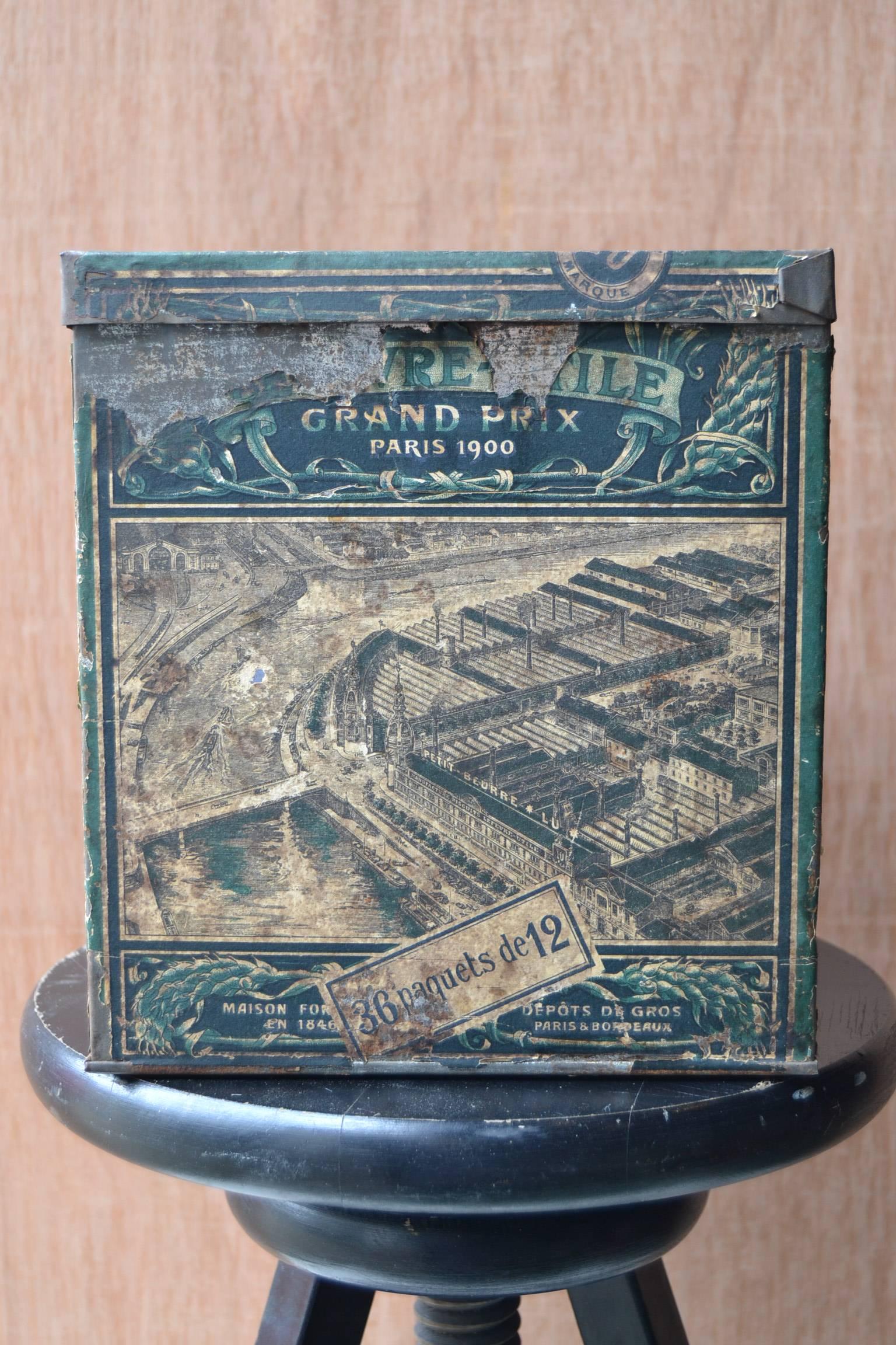 Lu Lefevre, Utile Biscuit Box, Early 20th Century In Good Condition In Retie, BE