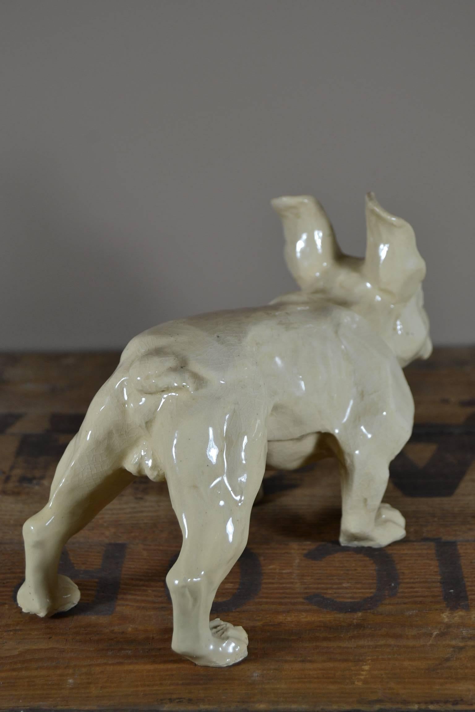 french bulldog art sculpture