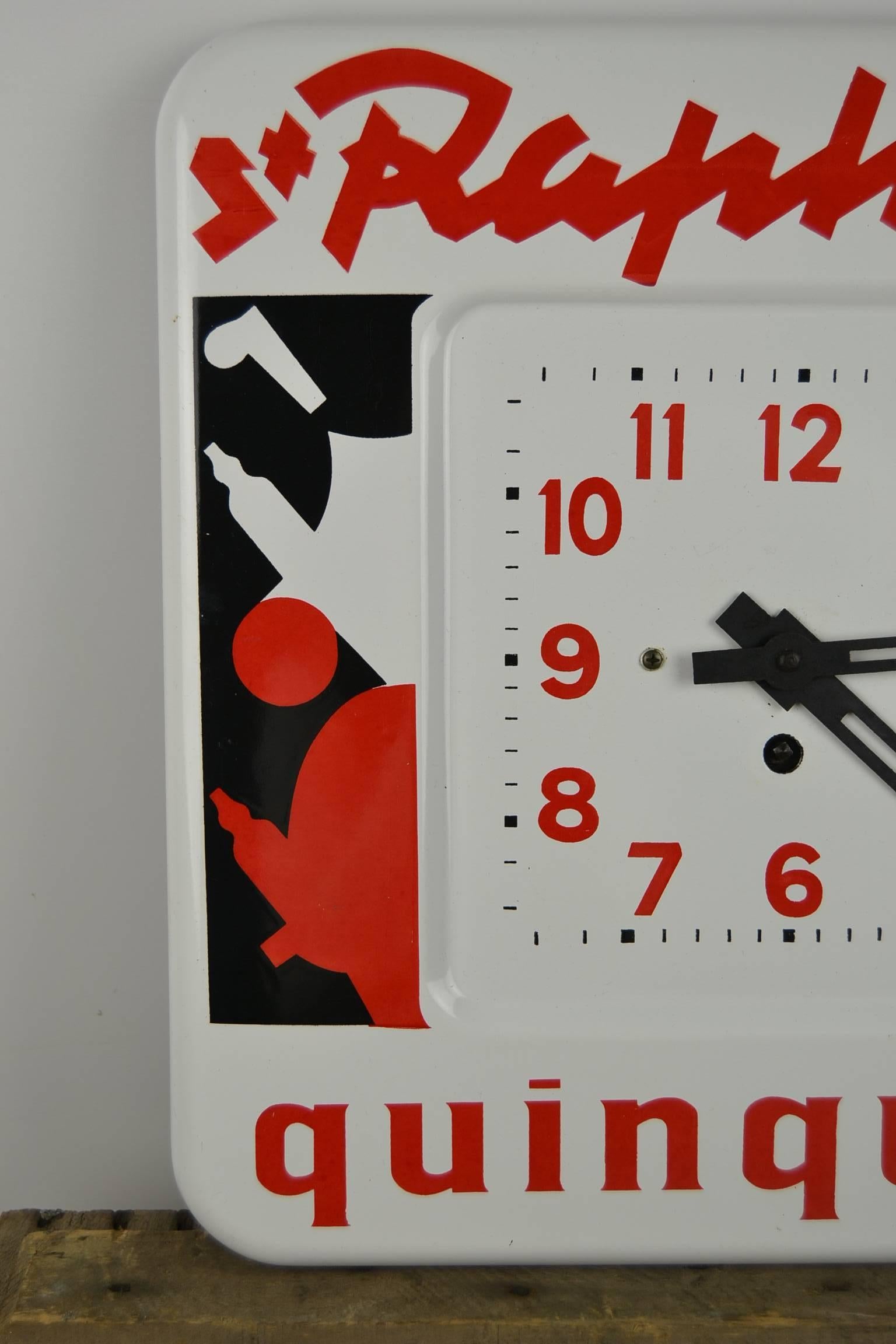 Modern French St Raphaël Advertising Wall Clock