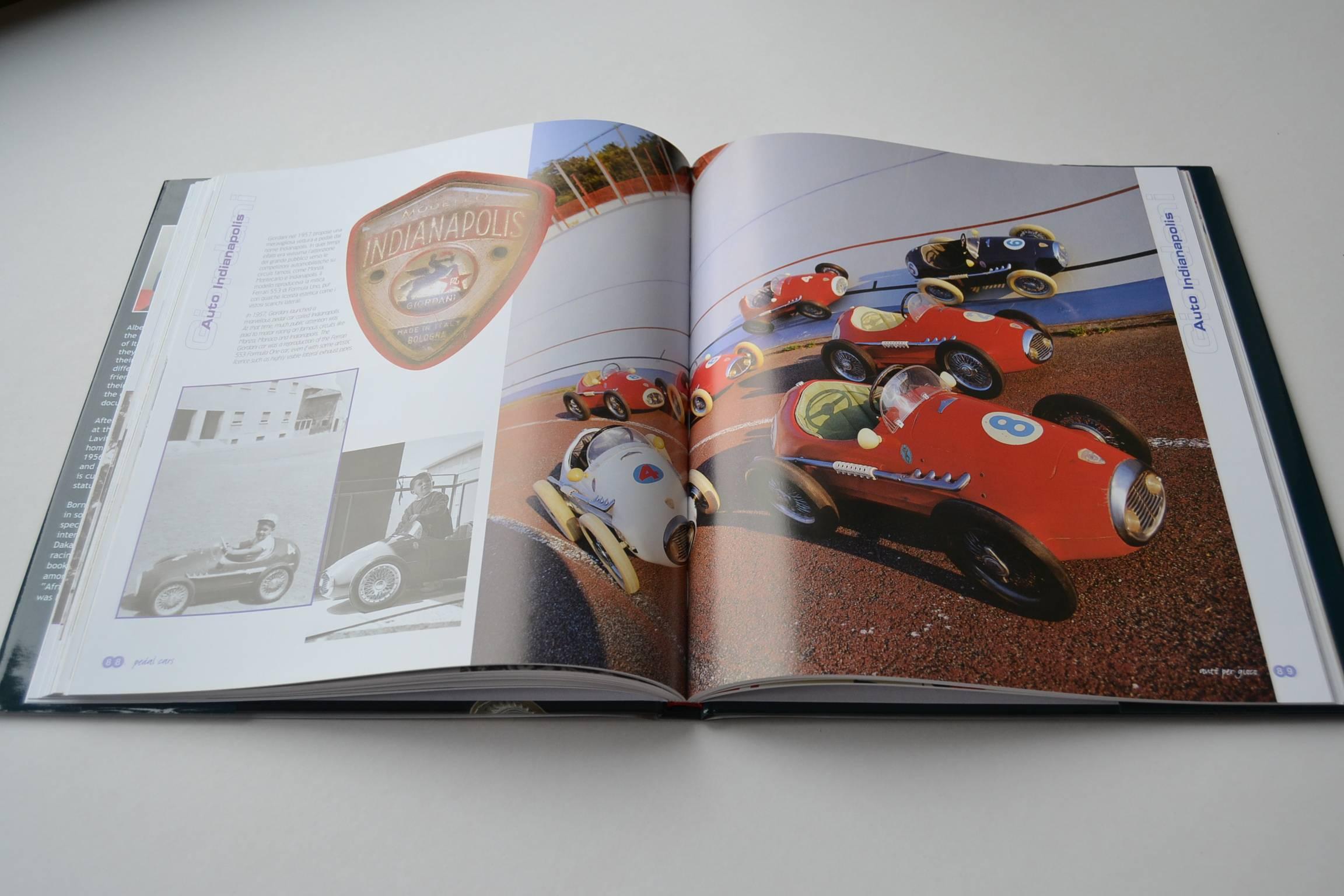 If you like Italian pedal cars, you should own this book!

Pedal Cars Story of Italian Pedal Cars and Others.
Nice pictures, descriptions and history of  the different models of the famous Giordani pedal cars : 
Giordani Indianapolis , Giordani