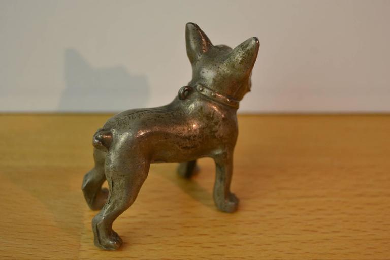 Mid-Century Metal Miniature French Bulldog at 1stDibs