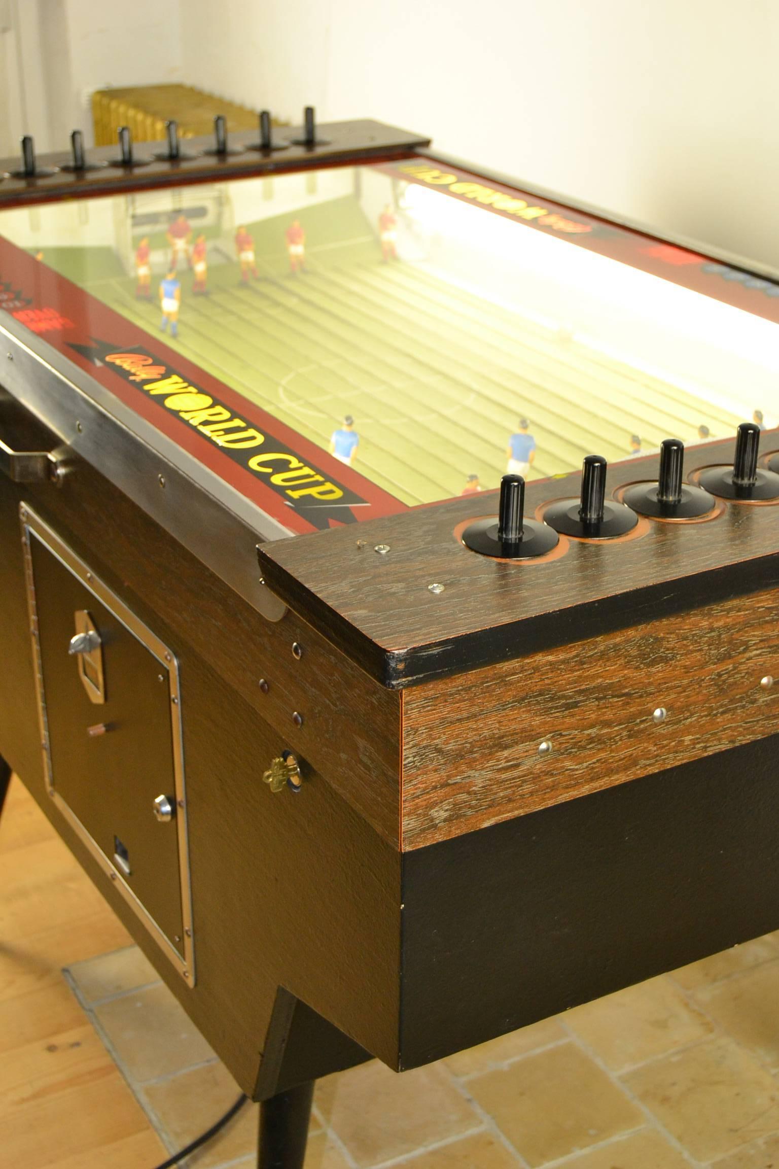 Mid-20th Century Bally 1968, World Cup Soccer Game Table For Sale