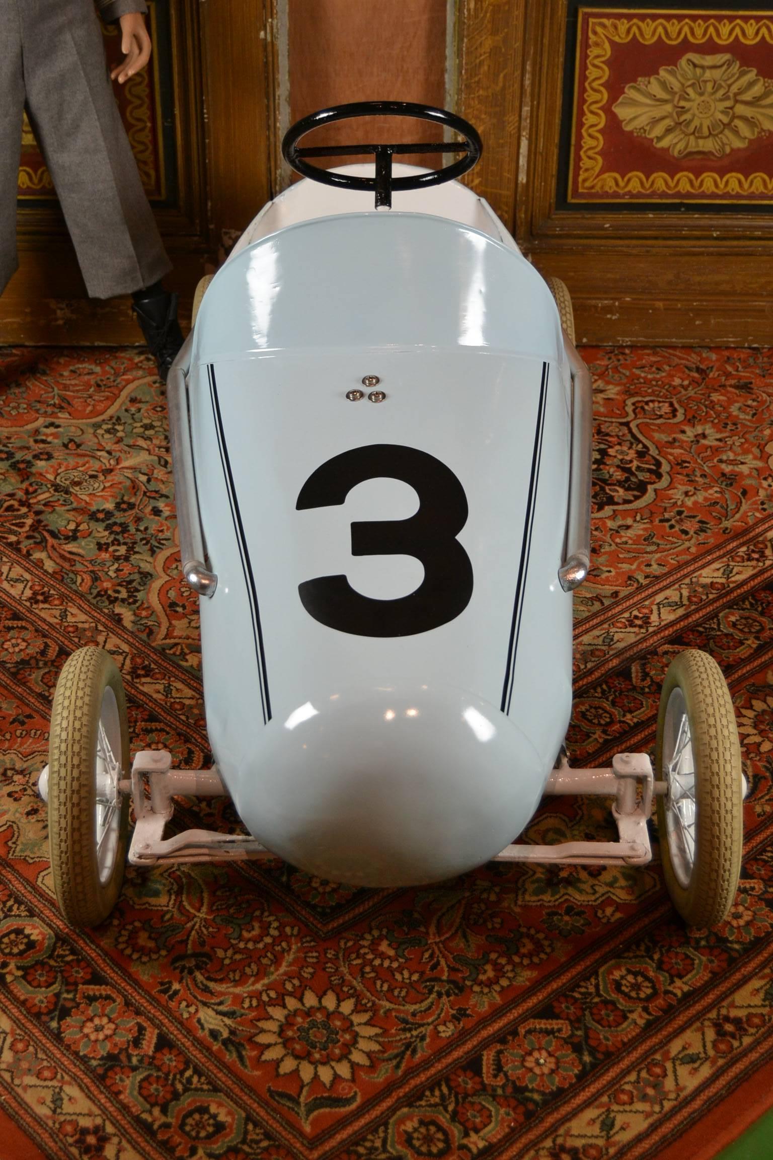 Mid-Century Modern Exceptional Big Racer Pedal Car