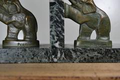 French, Art Deco Elephant Bookends