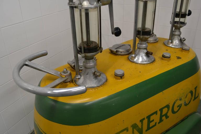 1950 BP Energol Triple Oil Distributor For Sale at 1stdibs