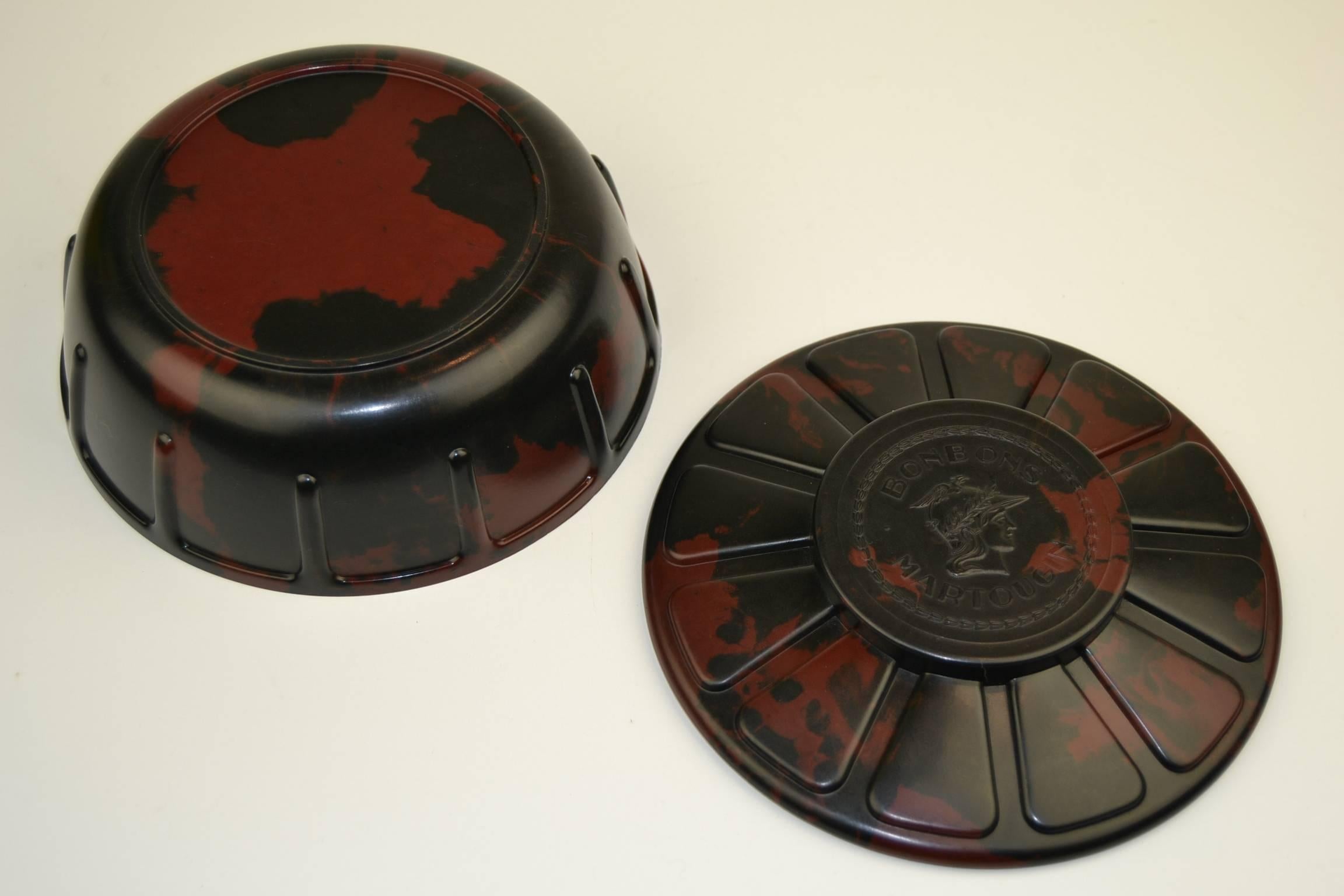 20th Century Art Deco Bakelite Chocolate Box Martougin,  Belgium, 1920s