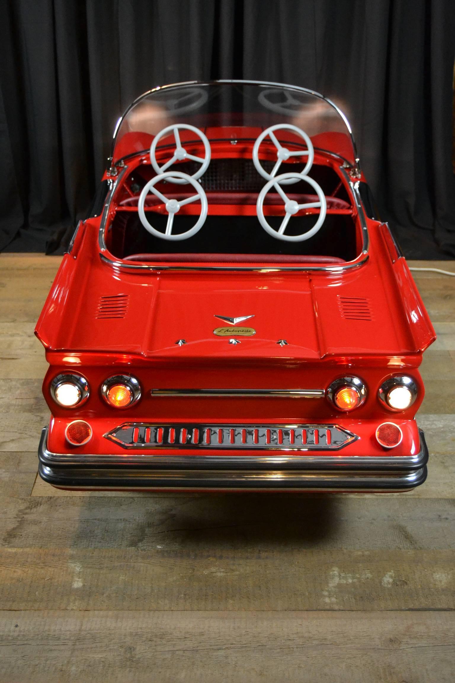 20th Century L'Autopède metal Carousel Dodge Car 1960s