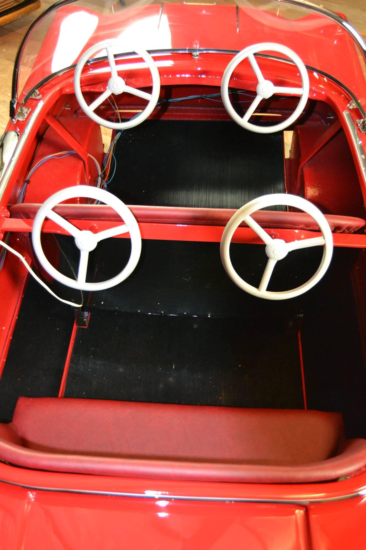 L'Autopède metal Carousel Dodge Car 1960s 1