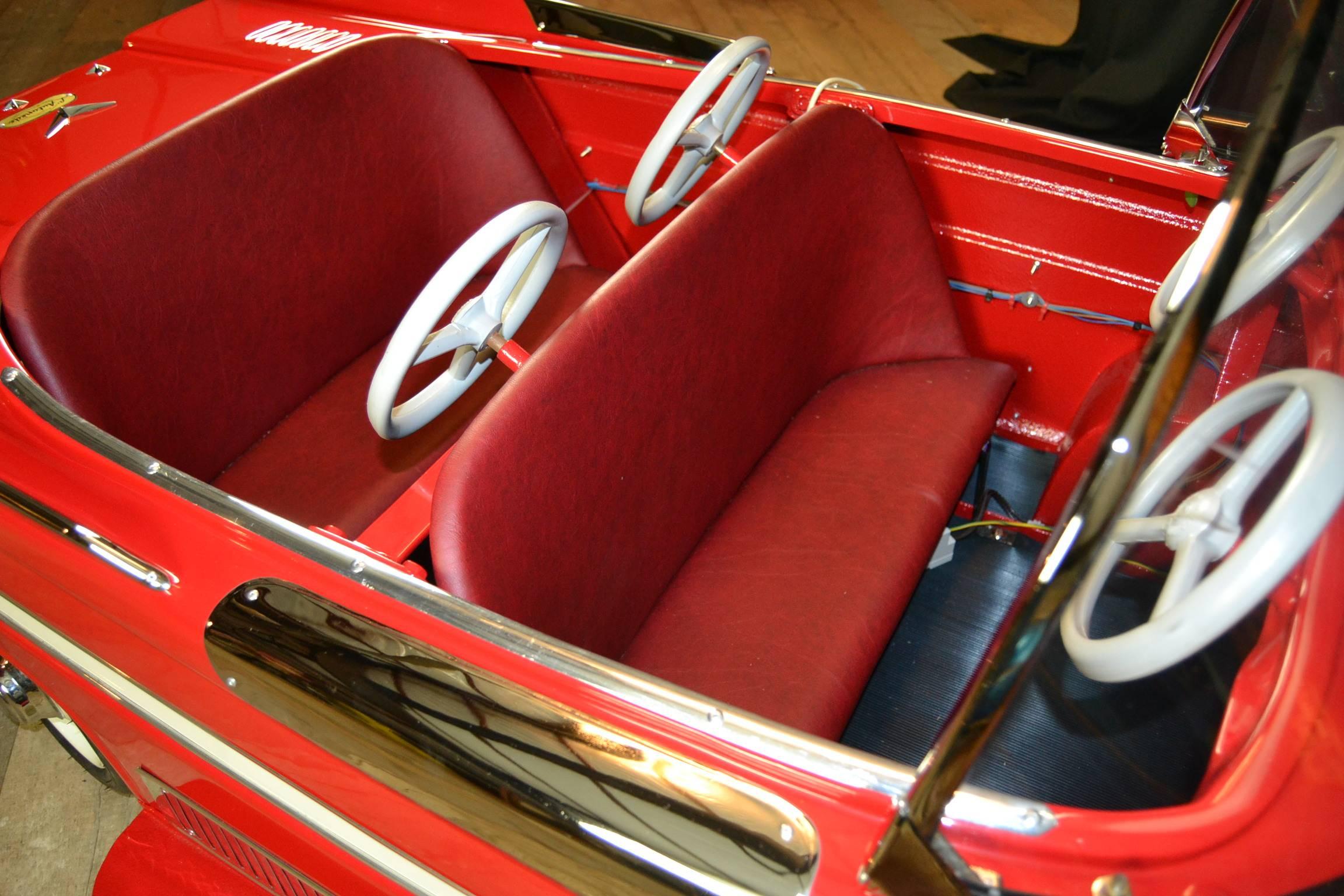 Glass L'Autopède metal Carousel Dodge Car 1960s