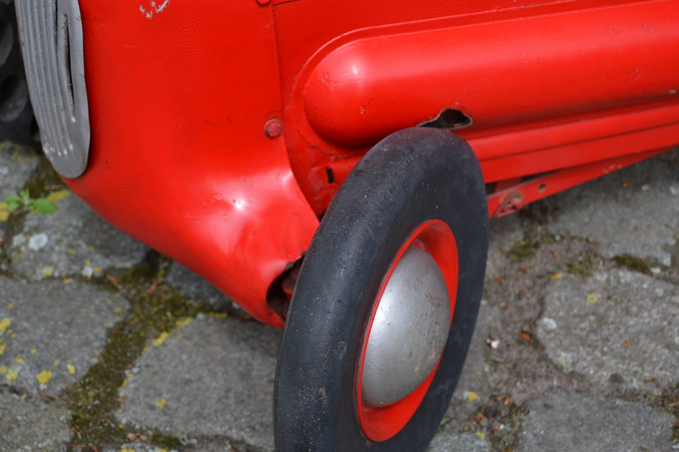 Pressed 1950s Triang Racer Metal Pedal Car