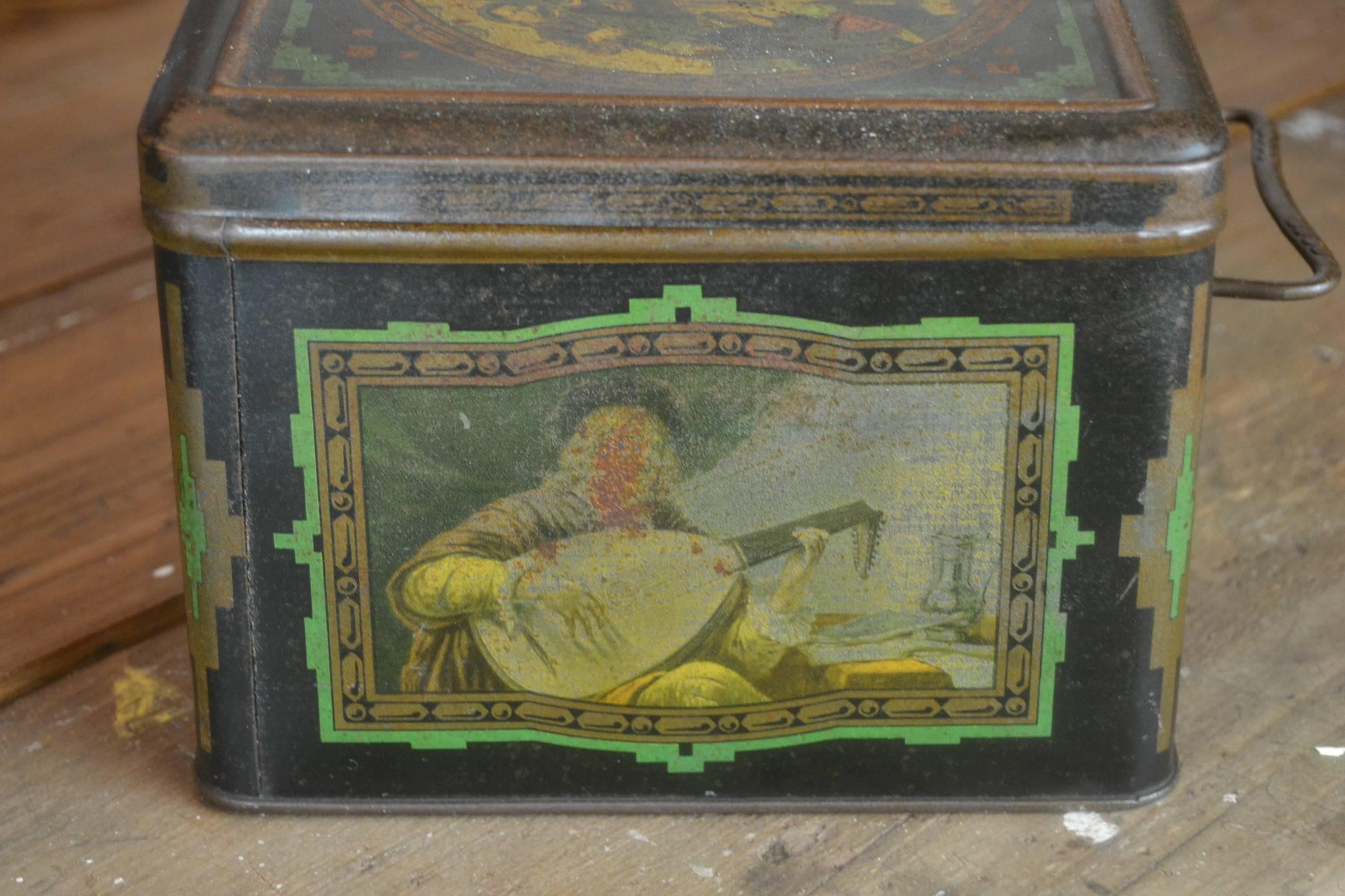 Tin Box with Music Scenes Dutch Golden Age 1