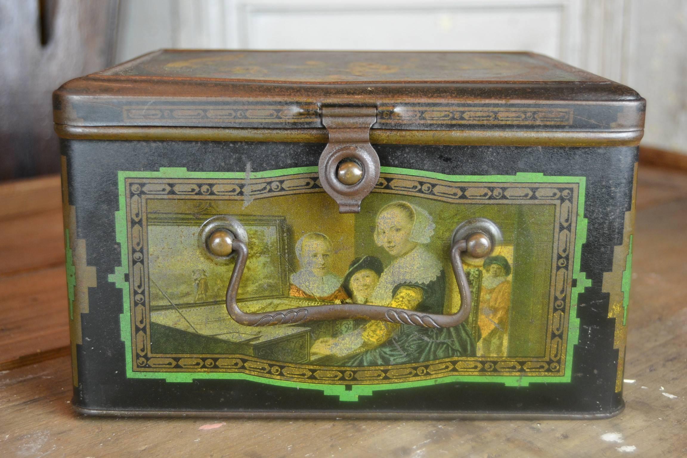 Tin Box with Music Scenes Dutch Golden Age 2