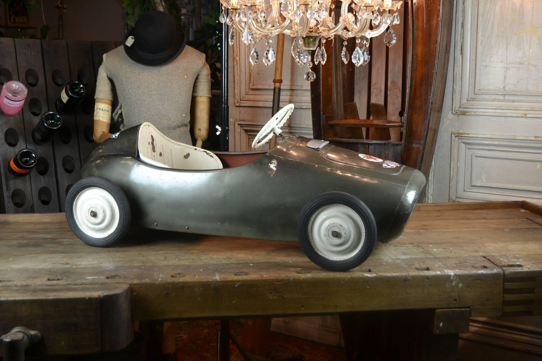 Metal 1960s Ferrari Racer Pedal Car Morellet Guérineau