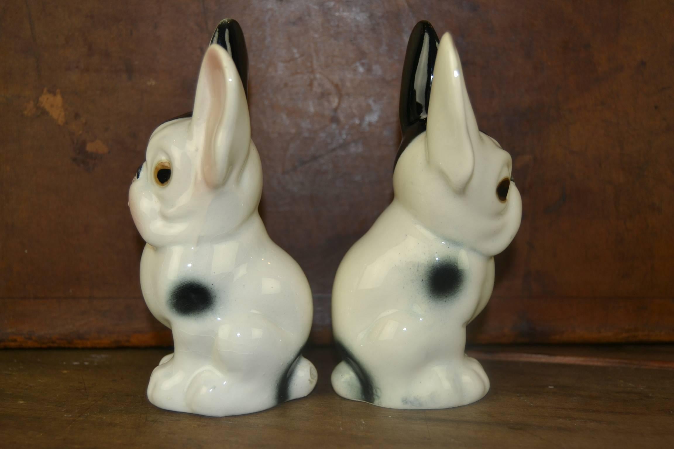 Pair of Vintage Porcelain French Bulldogs 3