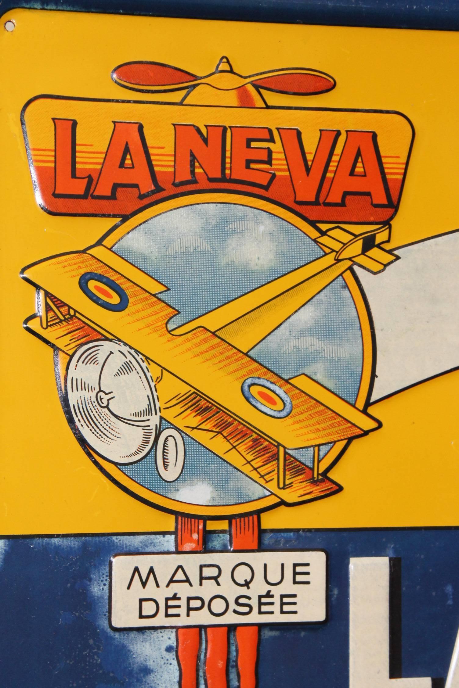 1948 Tin Publicity Sign for La Neva Cycles 1