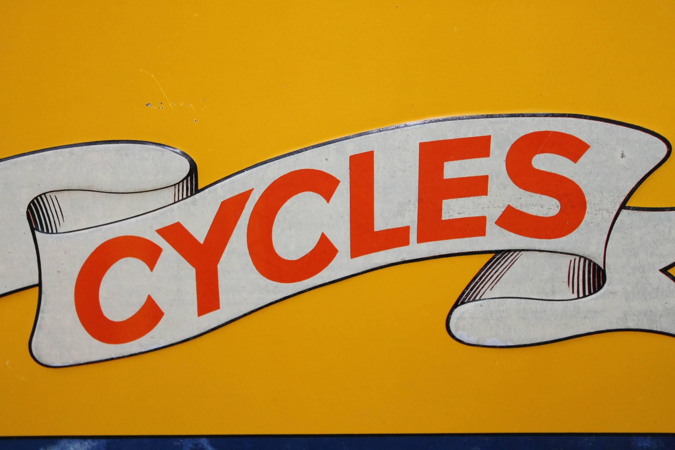 1948 Tin Publicity Sign for La Neva Cycles 2