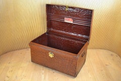 Early 20th Century Metal Crocodile Trunk, Jones Brothers, UK