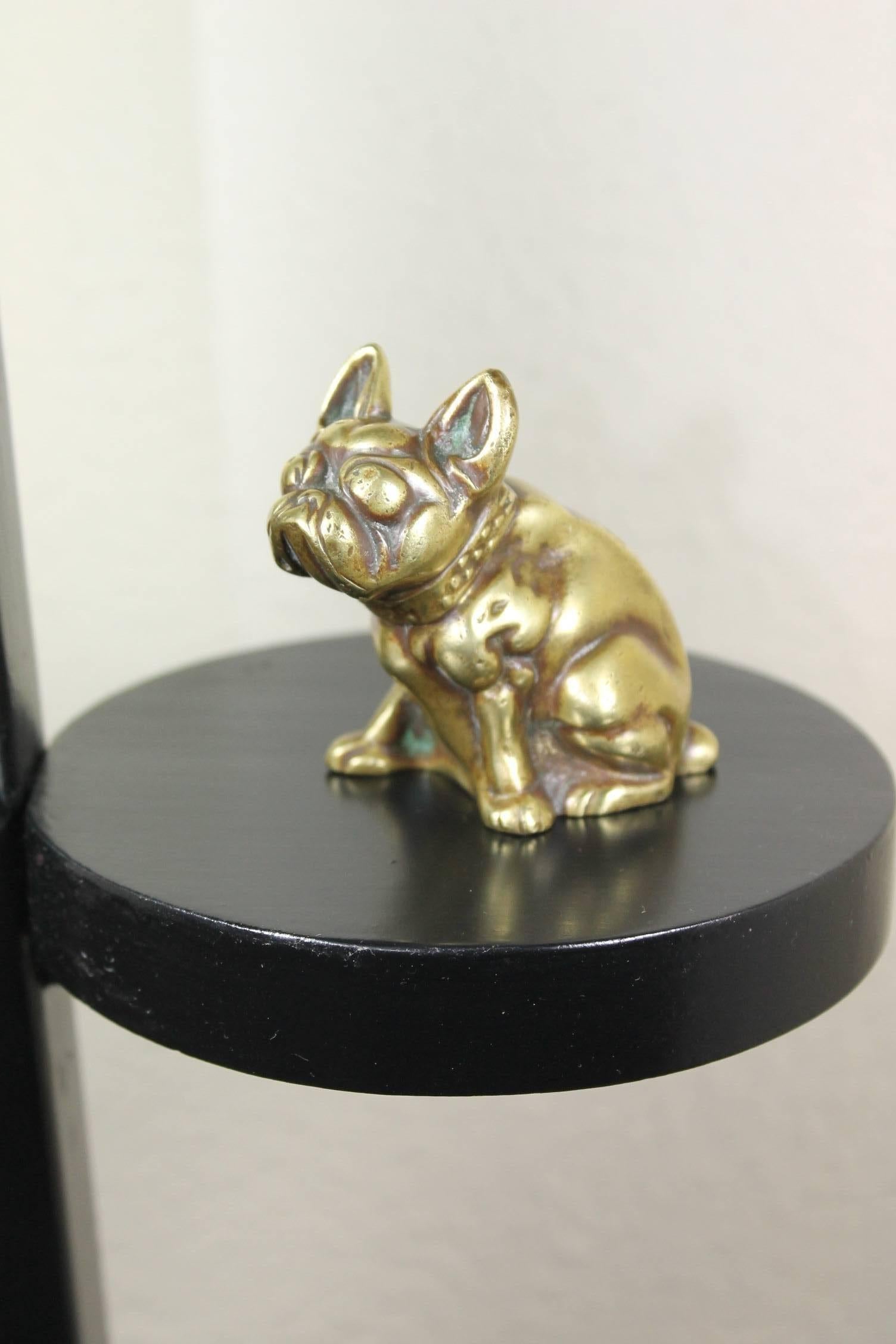 Early 20th Century Brass French Bulldog Figurine 1