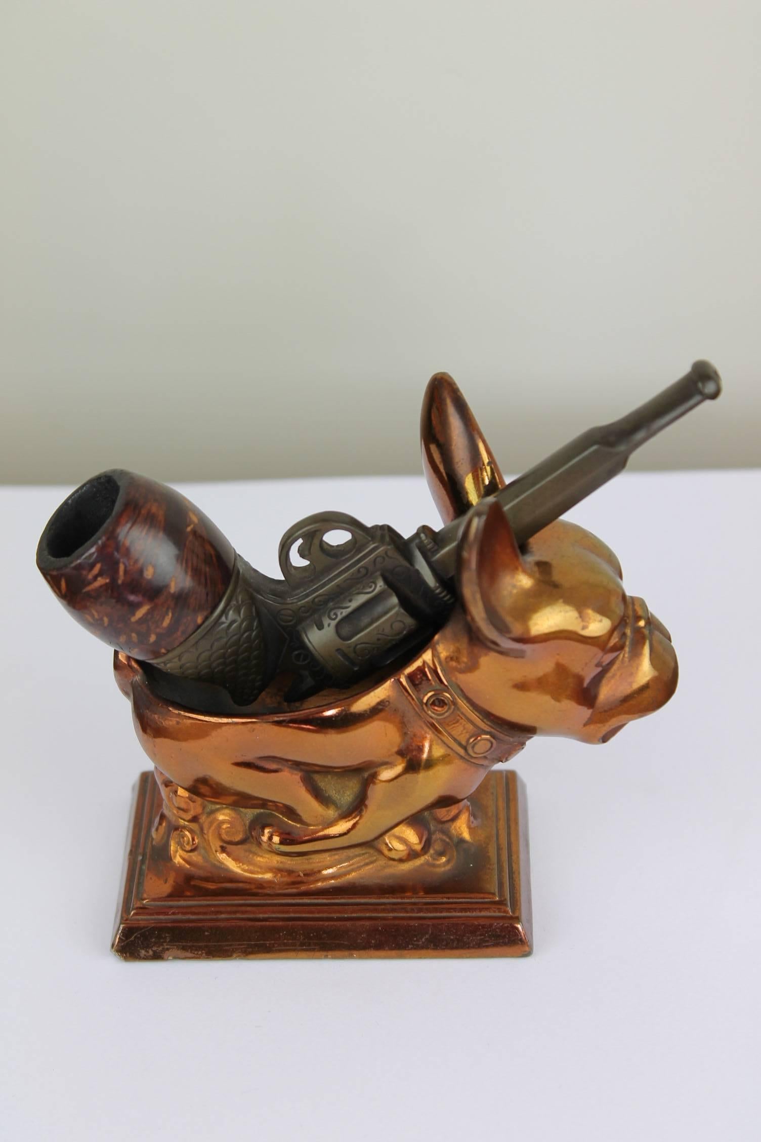  Vintage French Smoking Gun Pipe with Removable Bowl  2