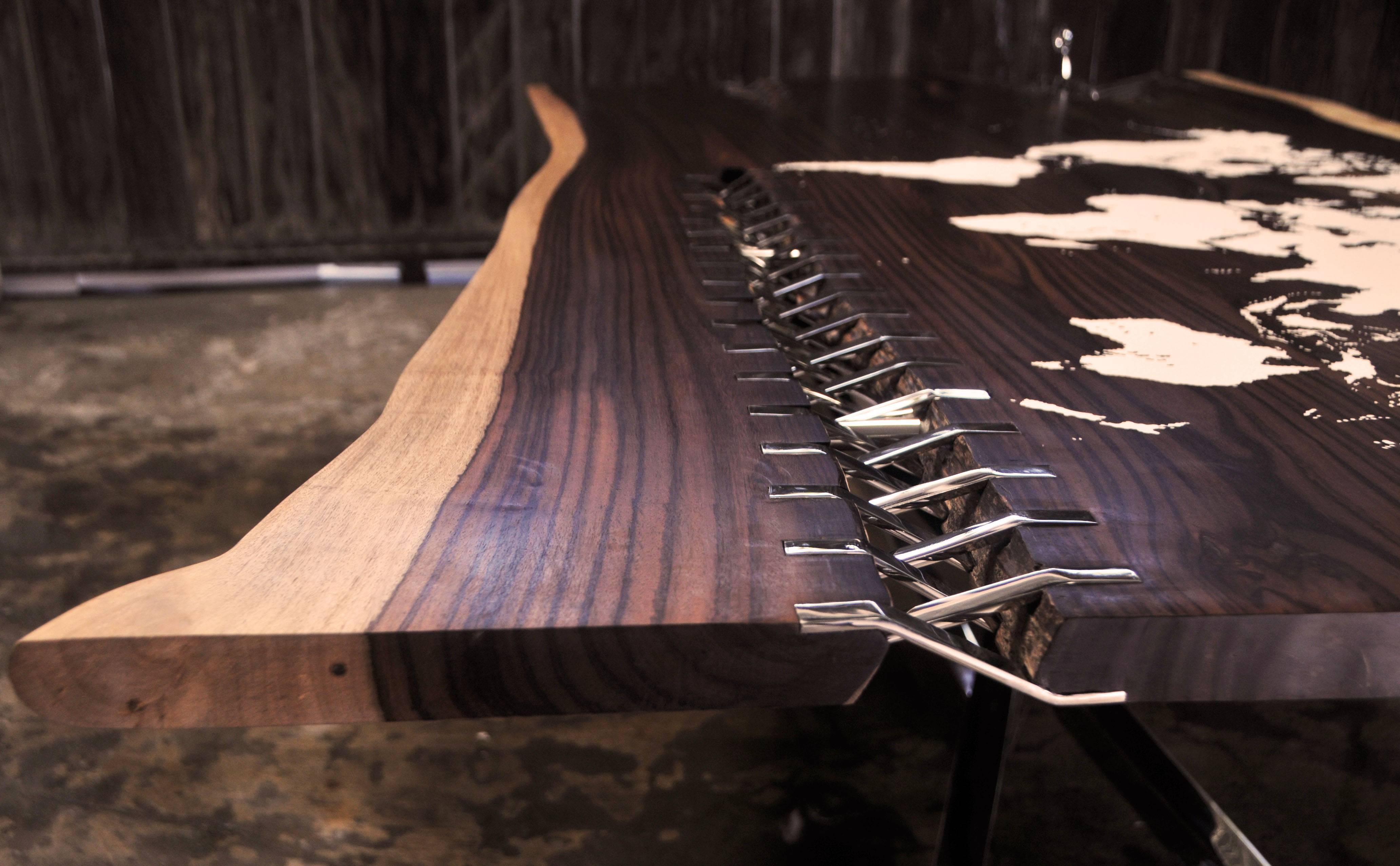 Contemporary Sculptural Table: World Scissors Table 3