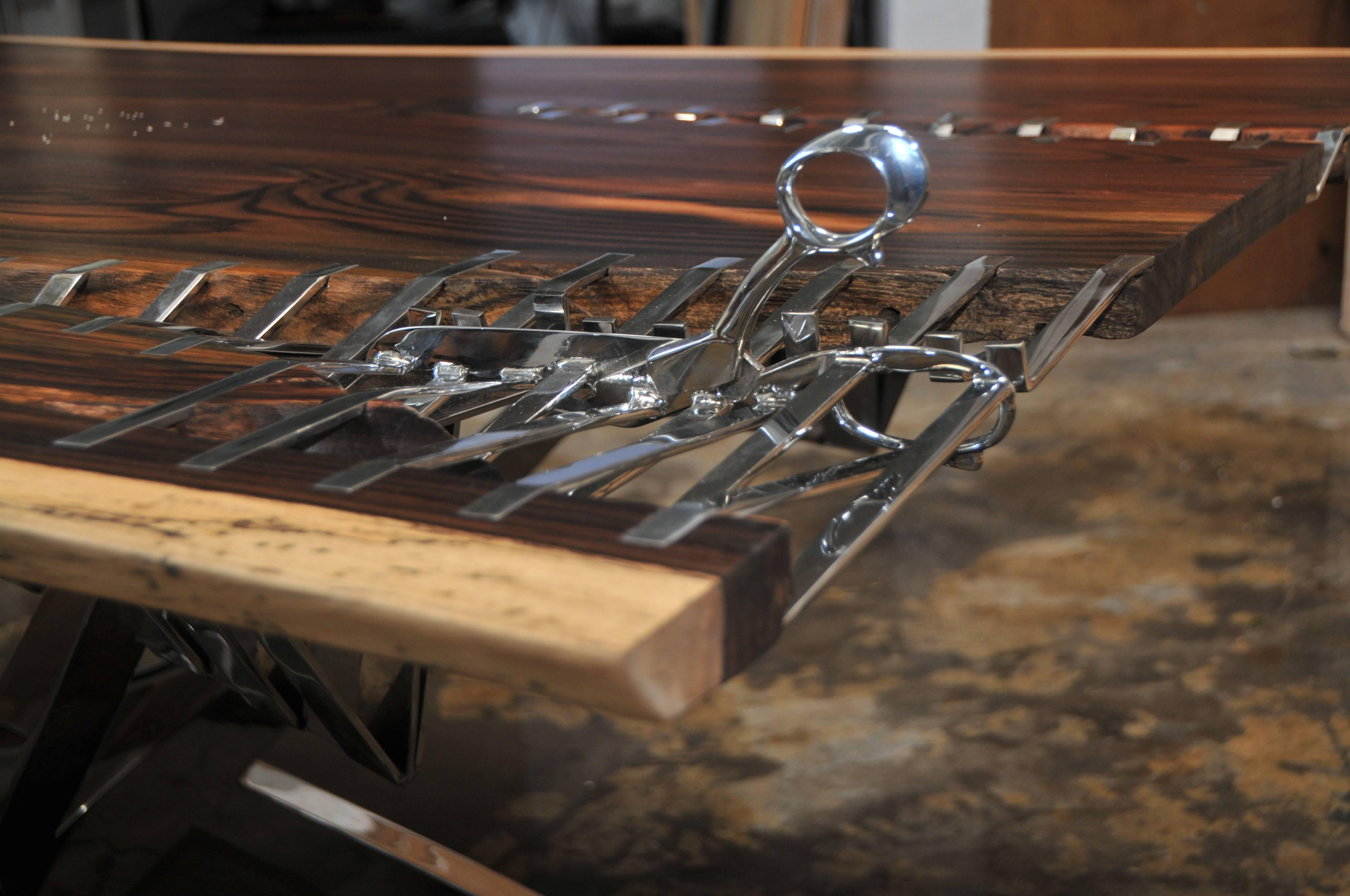 Acrylic Sculptural Table: World Scissors Table 3