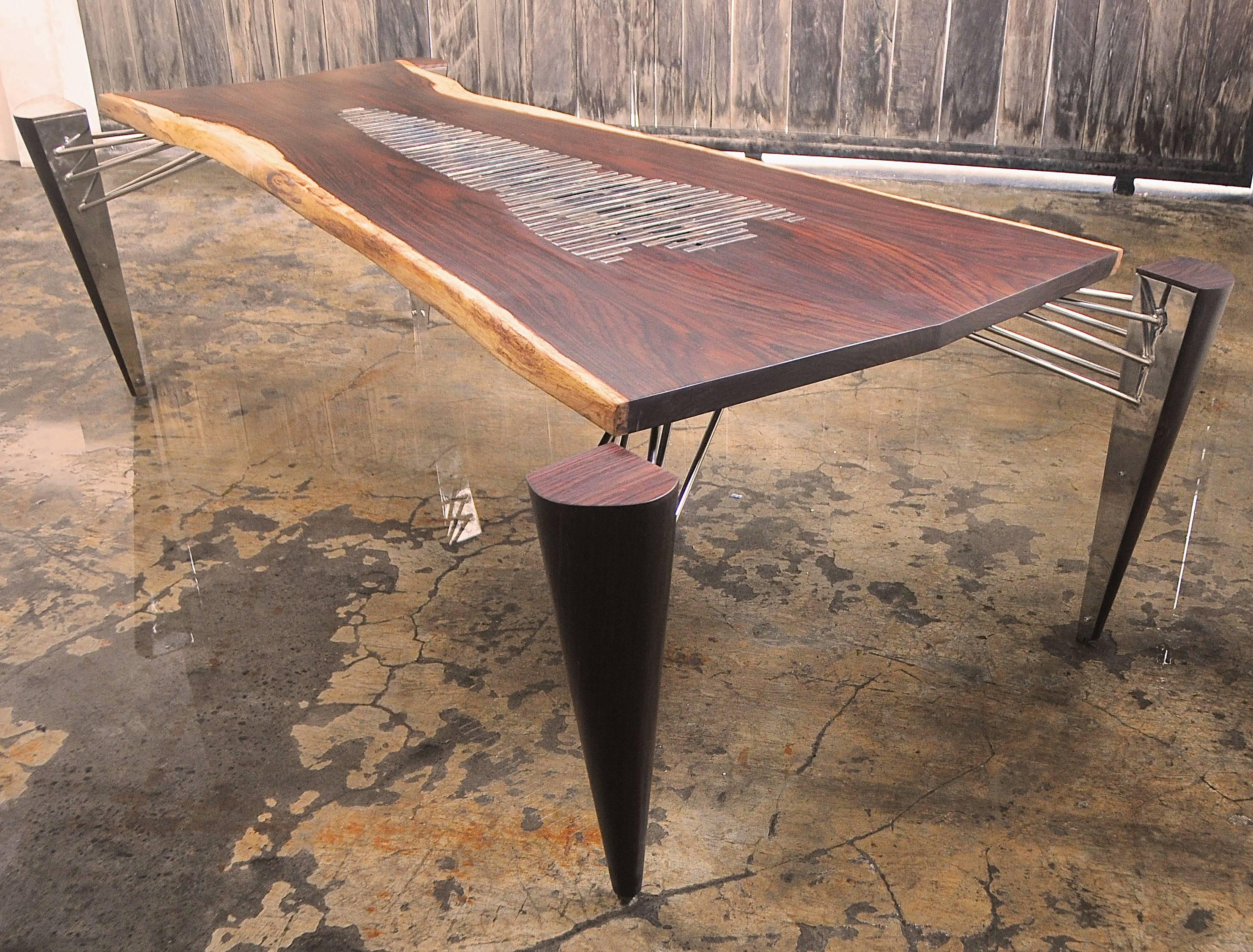 Balinese Rocket Table, Stamped: R  2015  Signed: Helgen Design