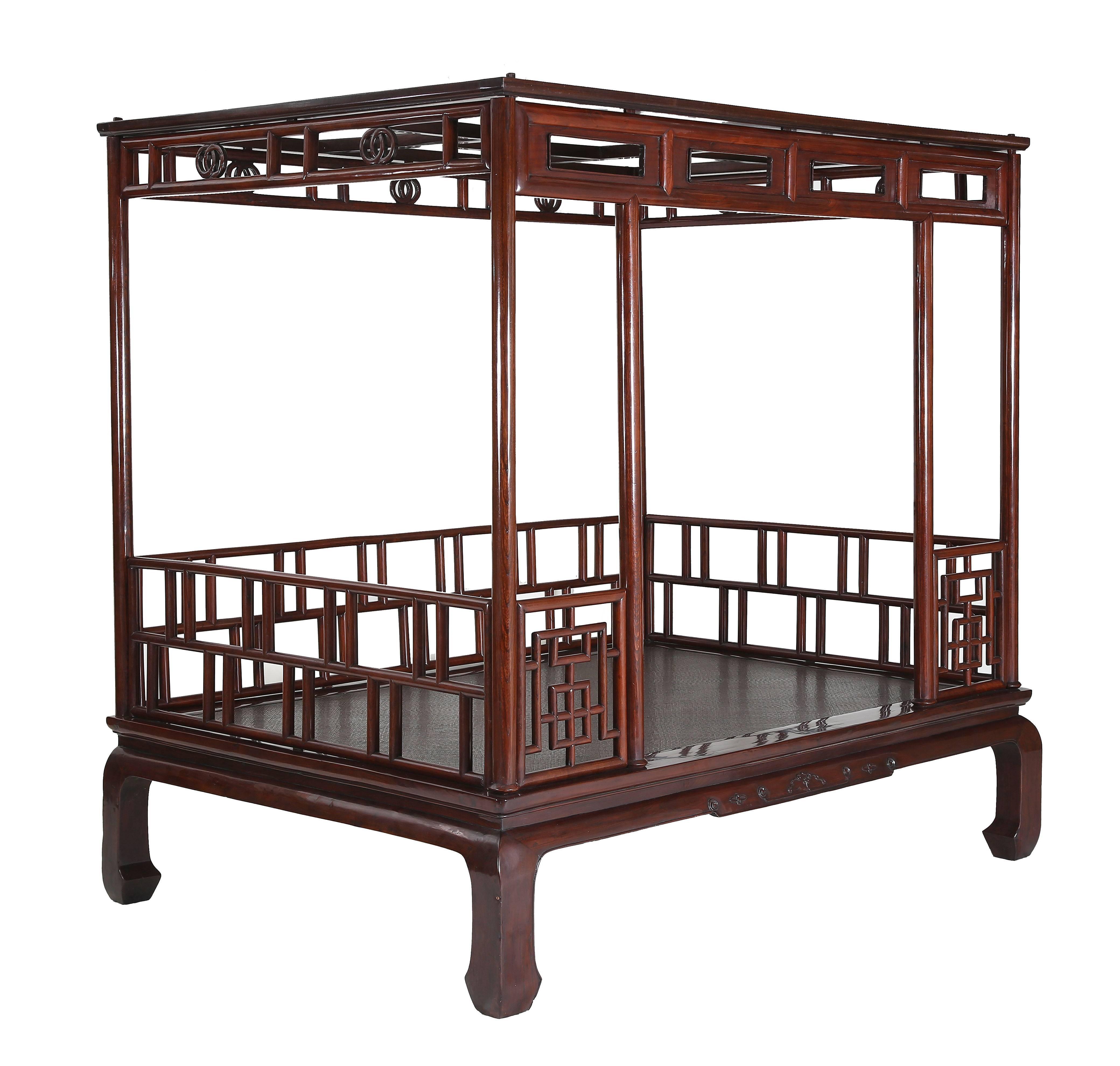 chinese canopy bed