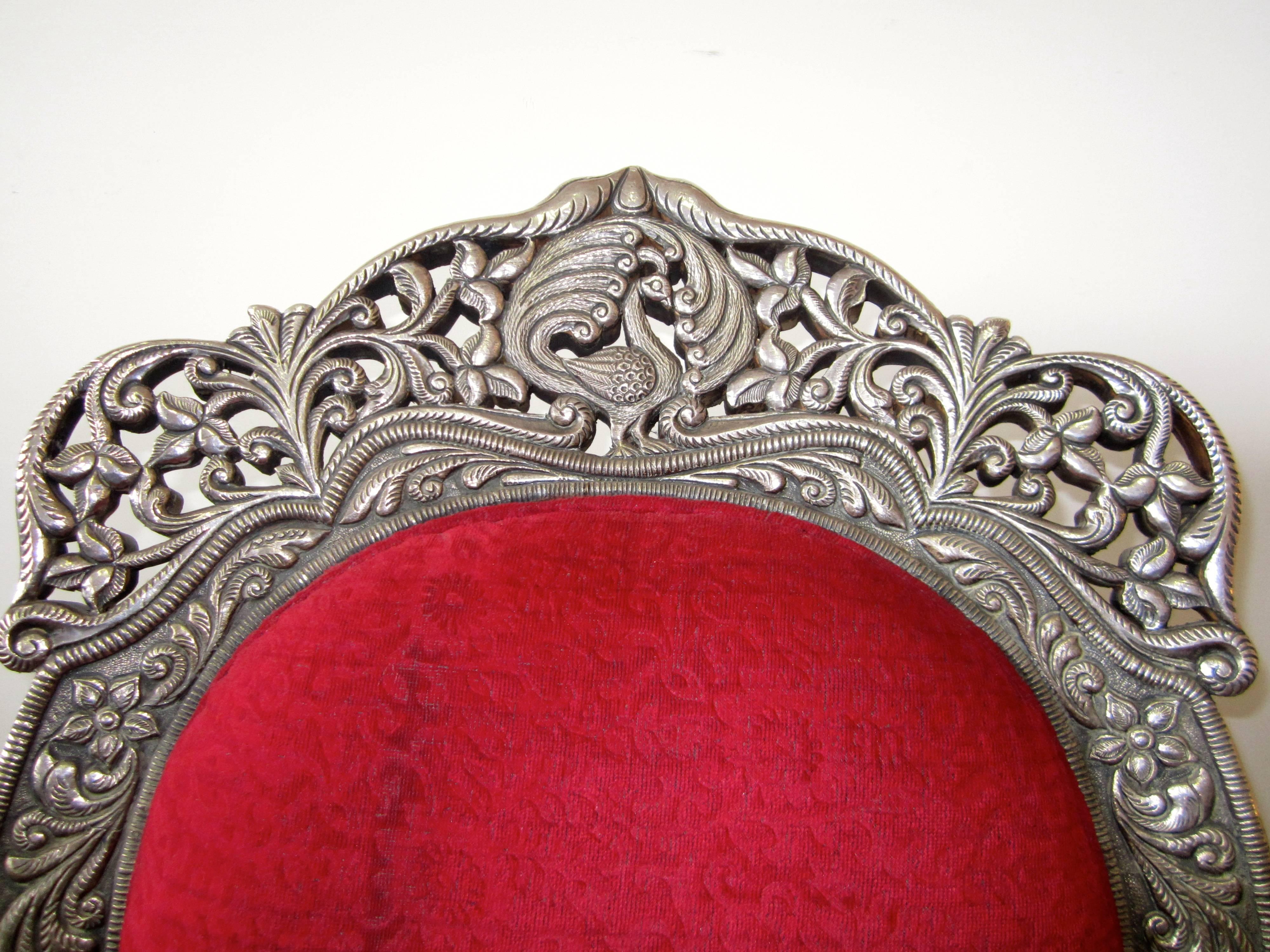 20th Century Indian Silver Covered Armchair For Sale