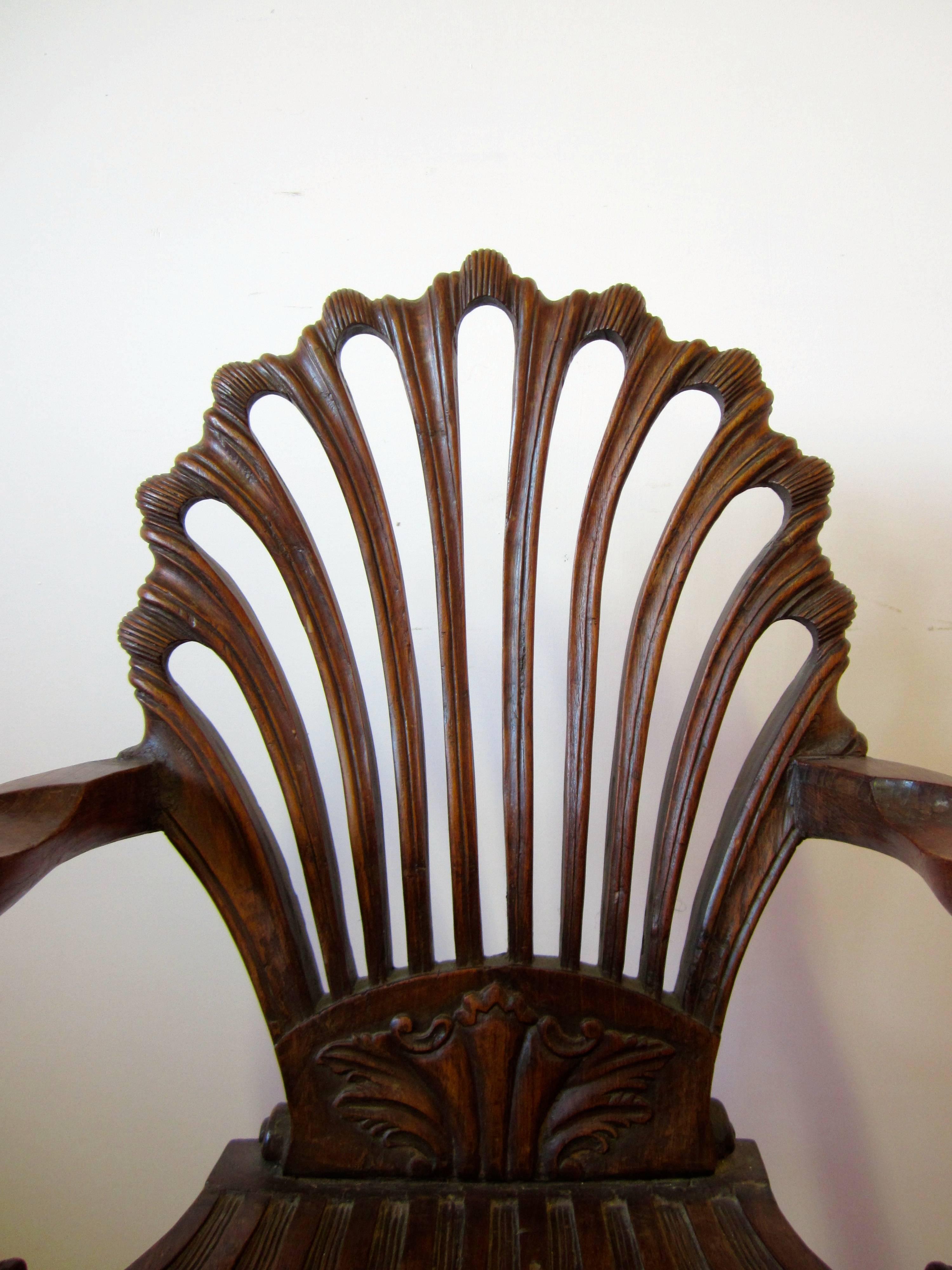 Carved Colonial Chair