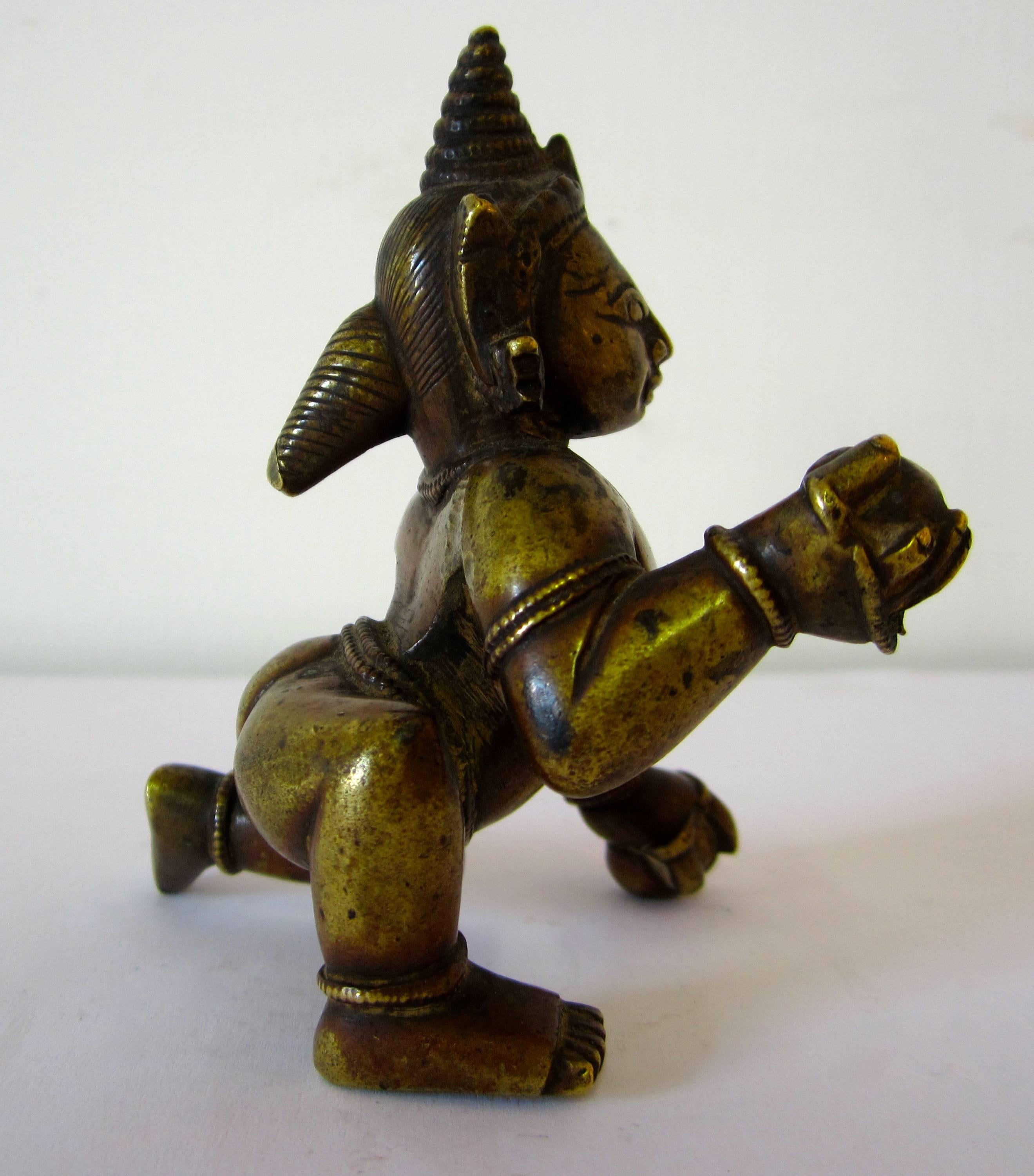 Cast Indian Bronze Figure of Baby Krishna For Sale