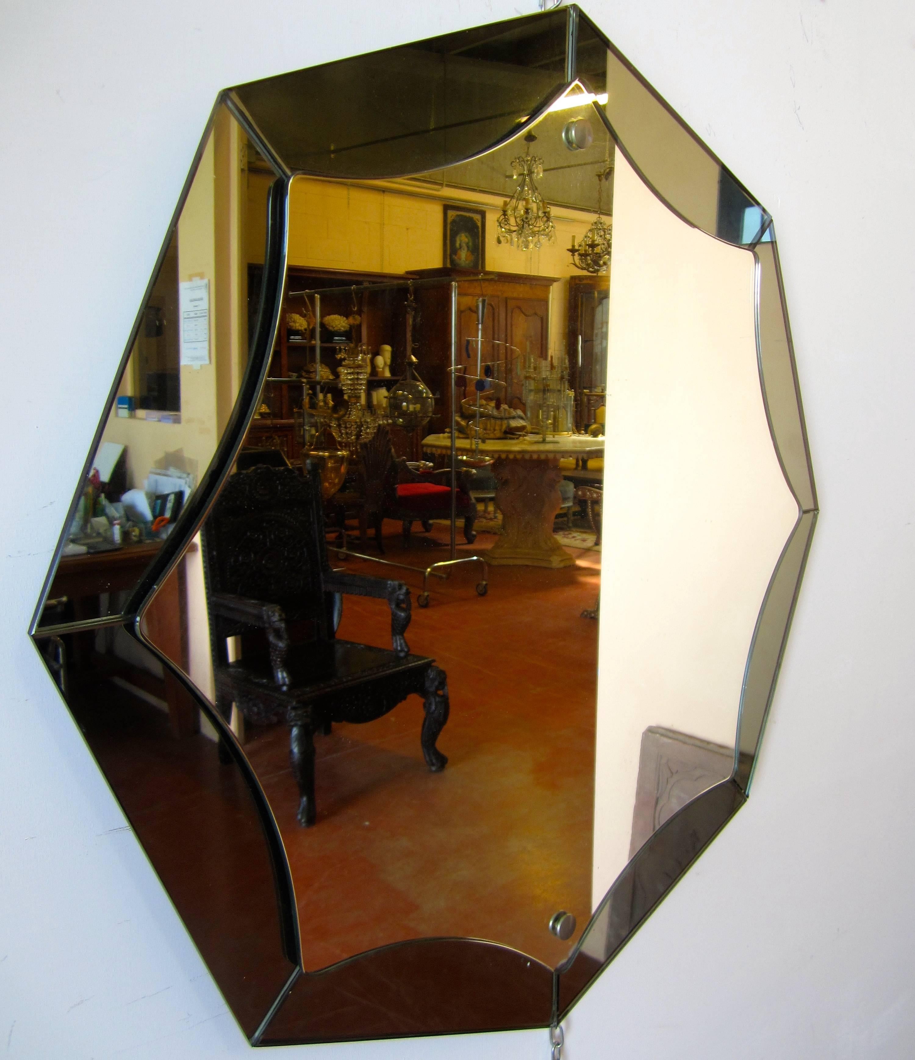 Cristal Art mirror, Turin, circa 1970.